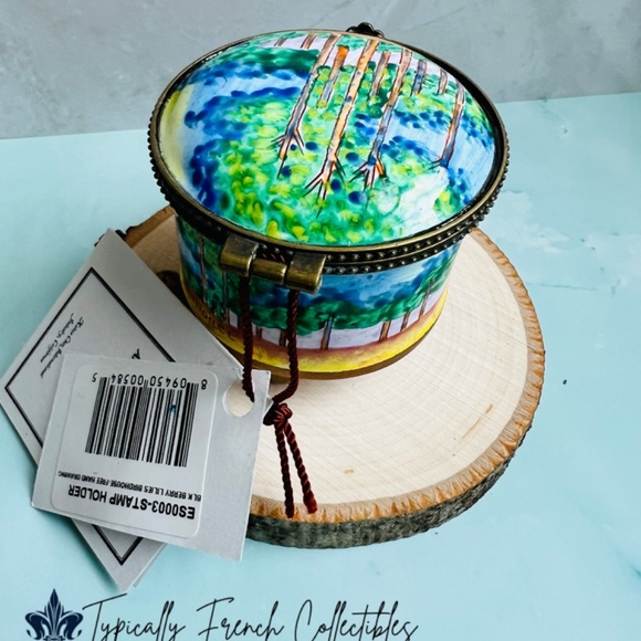 Claude Monet Trinket Box. Vintage Stamp trinket box. Stamp Holder Trinket box. - Picture 5 of 8